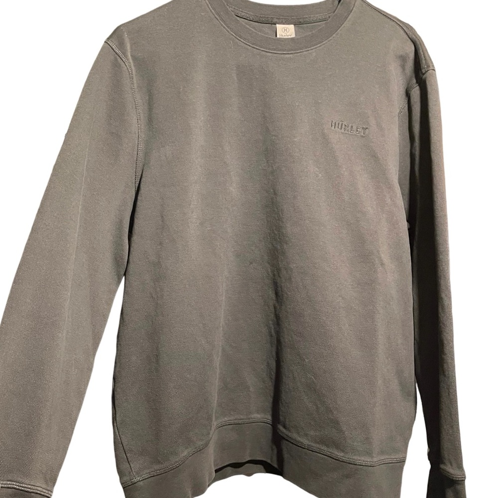 Hurley Men's Charcoal Crewneck Sweater